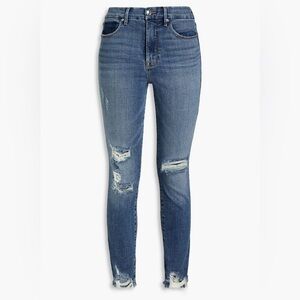 Good American Good Waist Distressed Skinny Jeans
